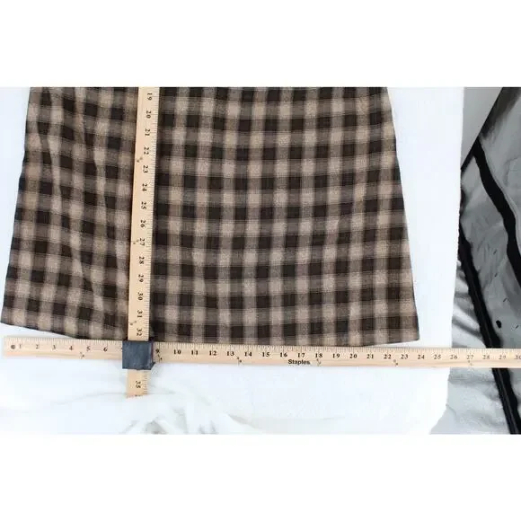 Vintage 90s All That Jazz Plus Size 13/14 Plaid Mini Dress - Picture 6 of 10